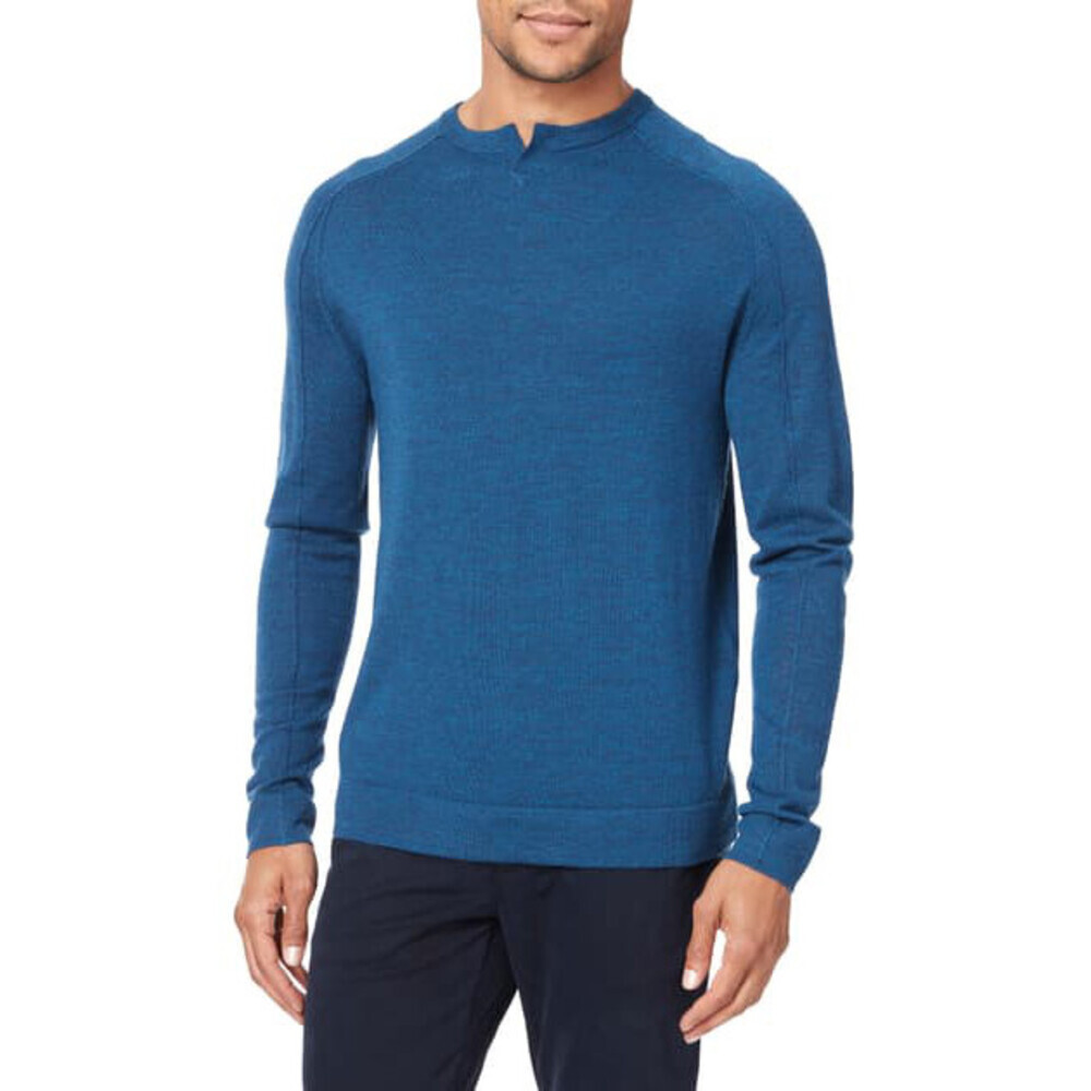 Good Man Brand Slim Fit Notch Neck Wool Sweater In Teal Size XL $239